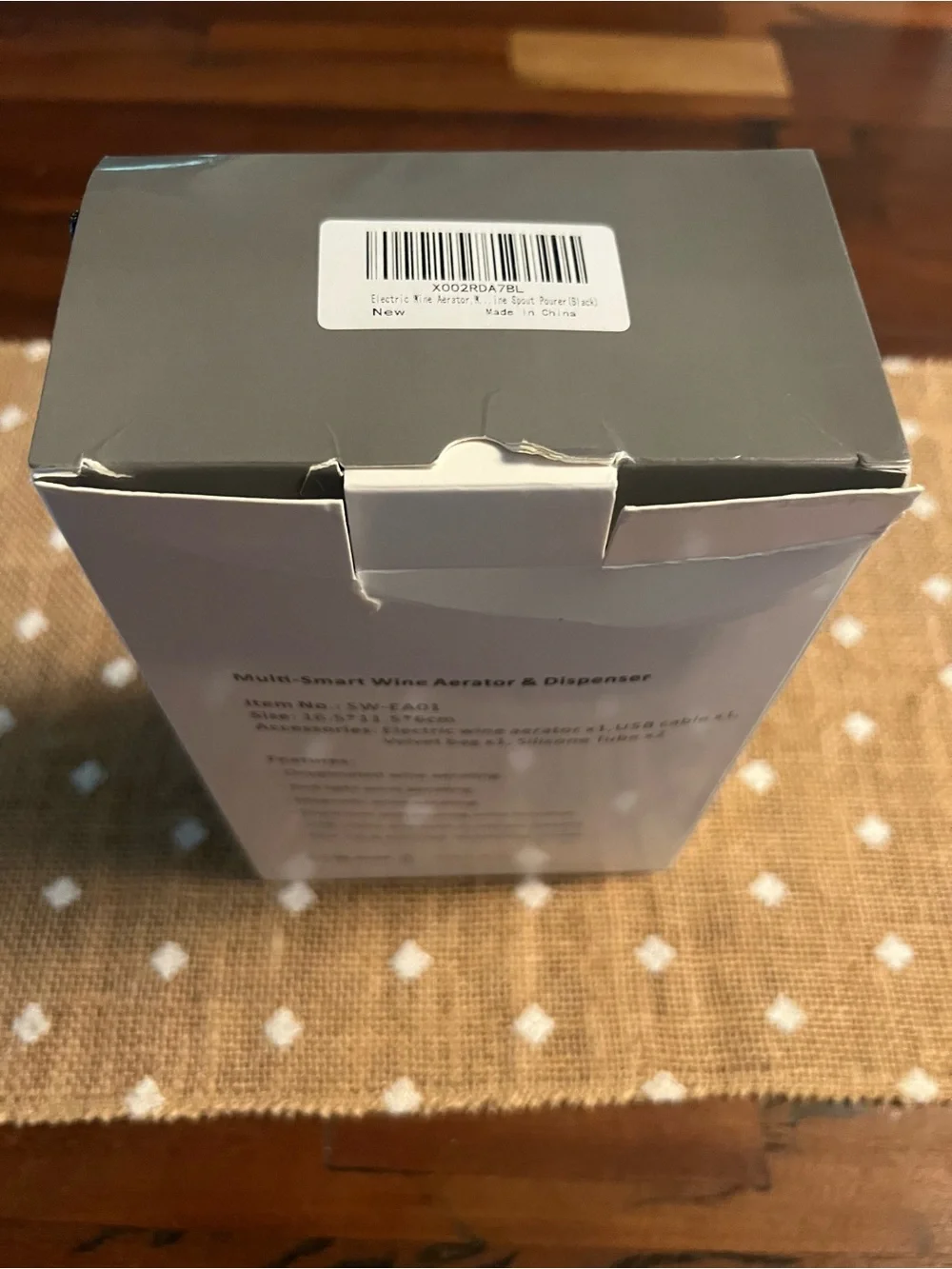 Wine Aerator Electric New in box with no tags